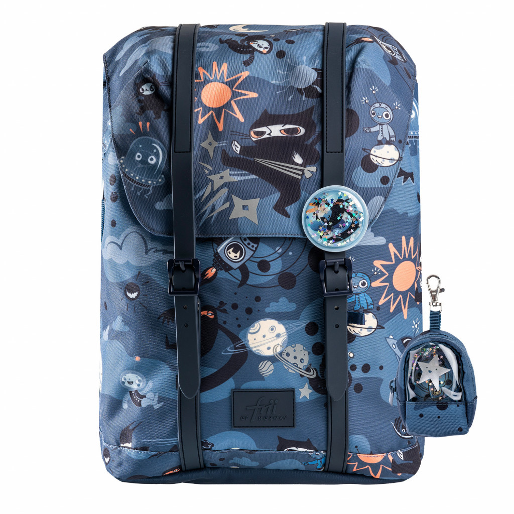 Frii of Norway Ergonomikus iskolatáska 22L Retro Ninja