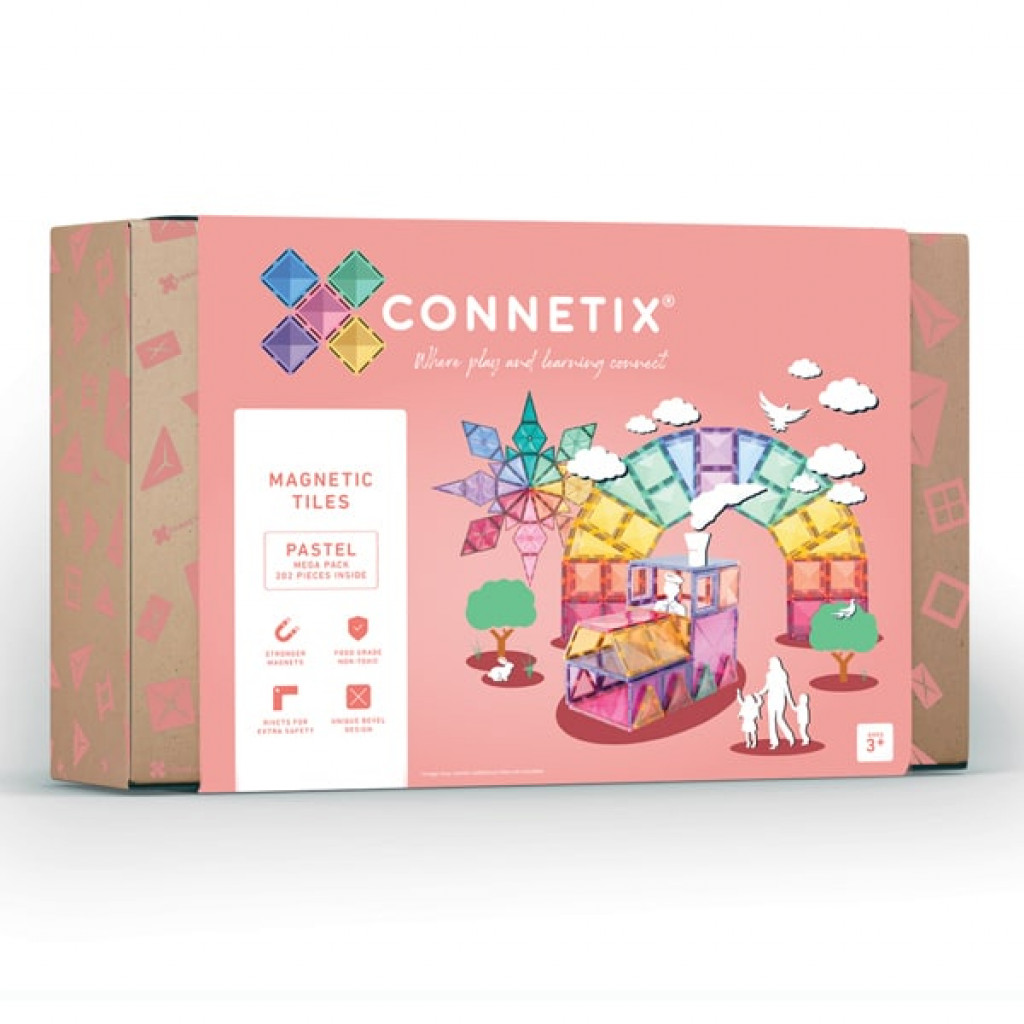 Connetix Connetix Mágneses építőjáték - Pastel Mega Pack 202 db