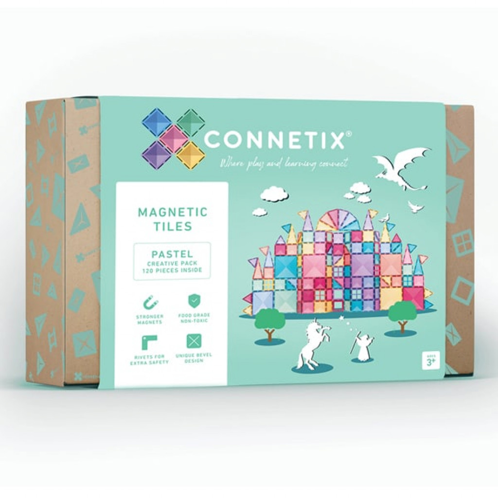 Connetix Connetix Mágneses építőjáték - Pastel Creative Pack 120 db
