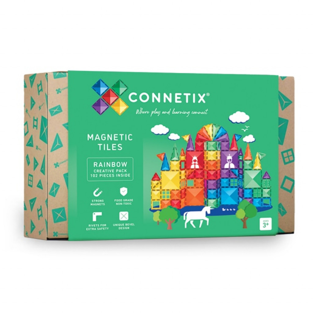 Connetix Connetix Mágneses építőjáték - Rainbow Creative Pack 102 db