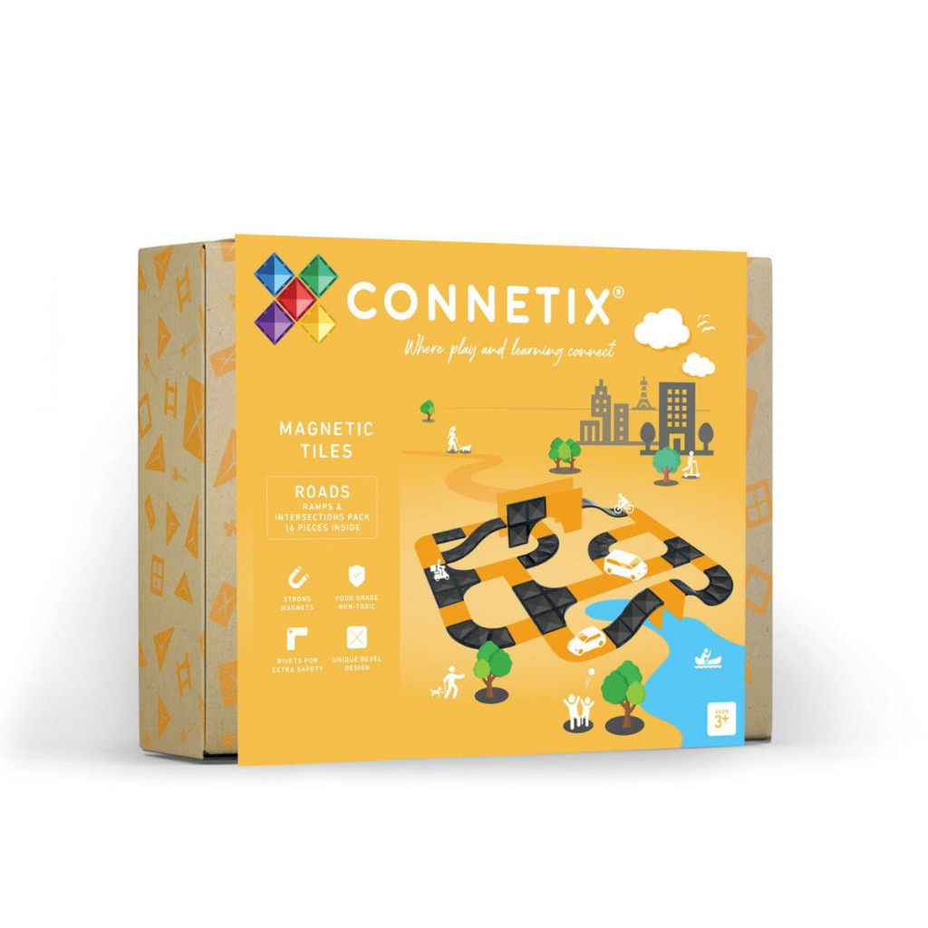 Connetix Connetix Mágneses építőjáték - Ramps & Intersections Pack 16 db