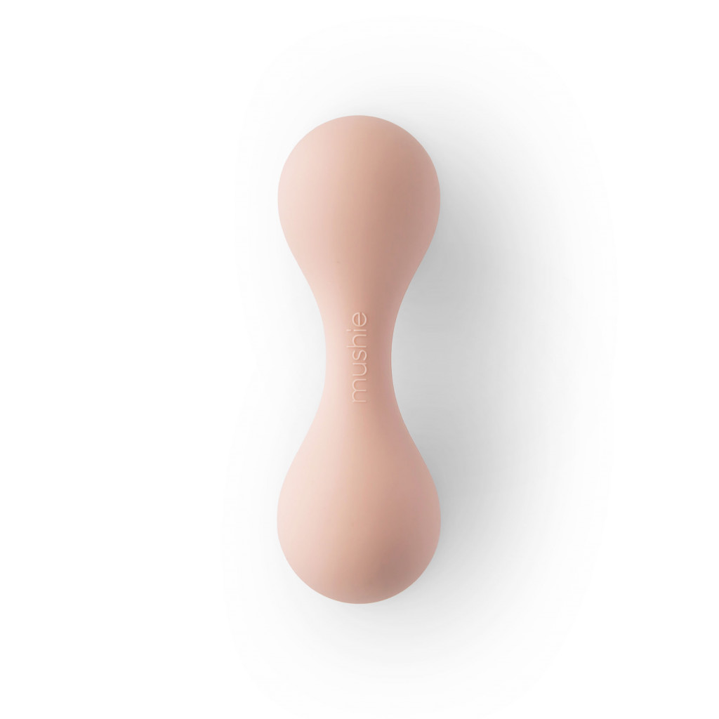 Mushie Szilikon csörgő mushie - blush