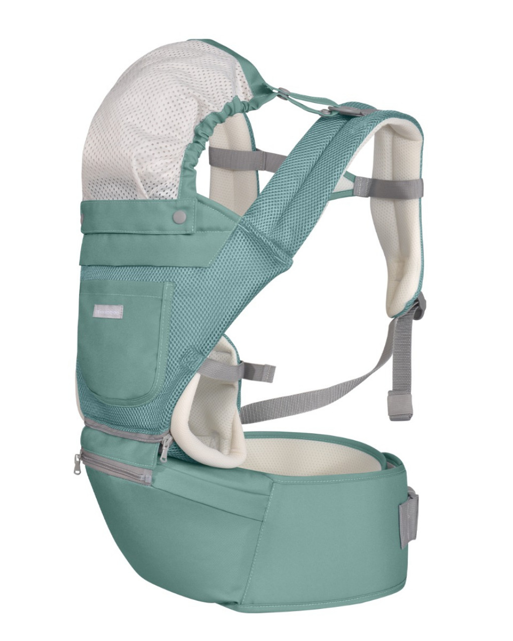 KikkaBoo 3in1 Chloe Mesh menta hordozó