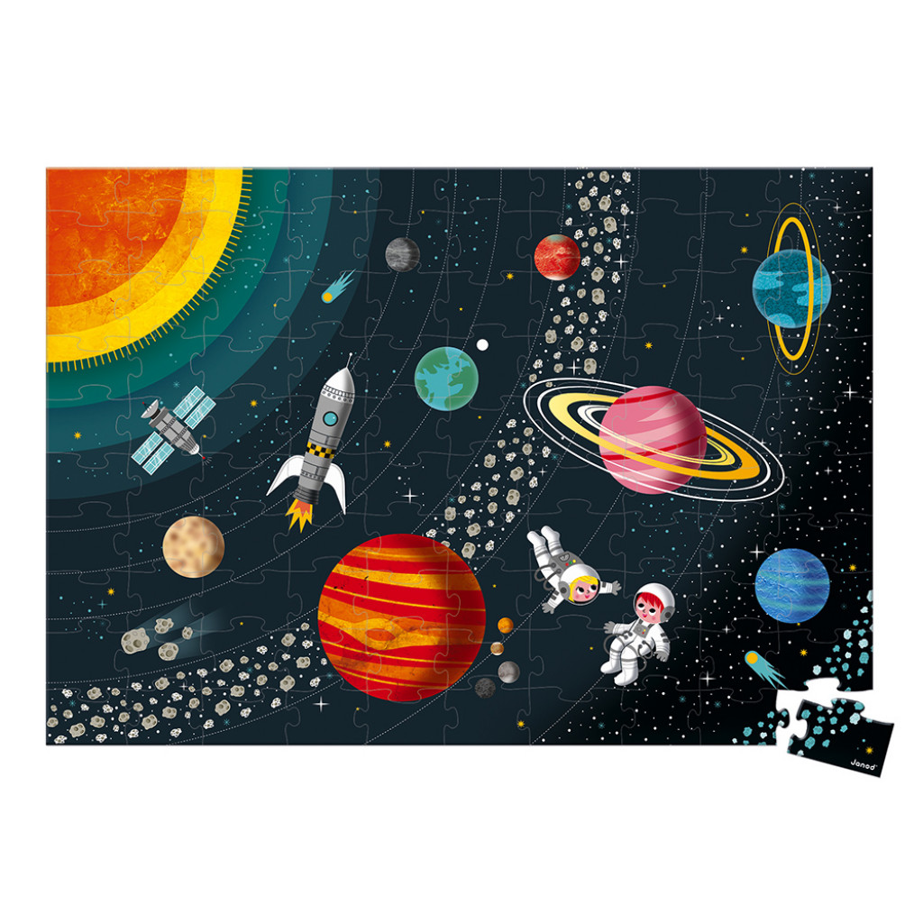 Janod Oktató puzzle 100 darabos A Naprendszer