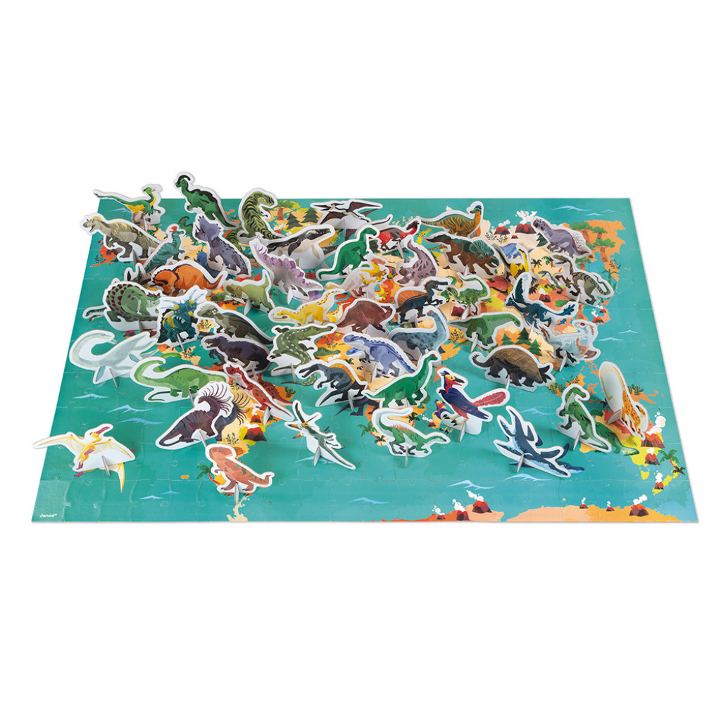 Janod Oktató puzzle Dinoszauruszok 200 db 