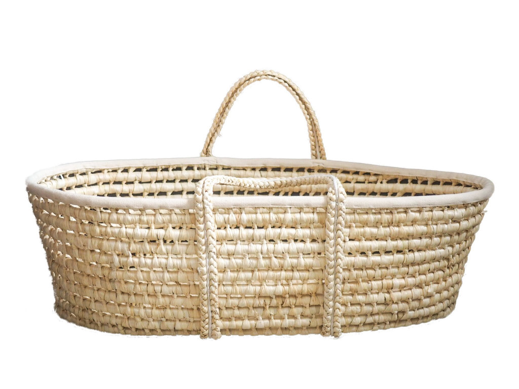 Ahojbaby fonott mózeskosár (matraccal nélkül) – Corn Natural