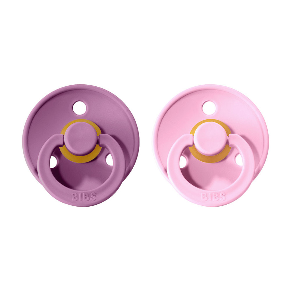 BIBS Colour cumik természetes kaucsukból 2db – 2-es méret (Lavender / Baby Pink) 