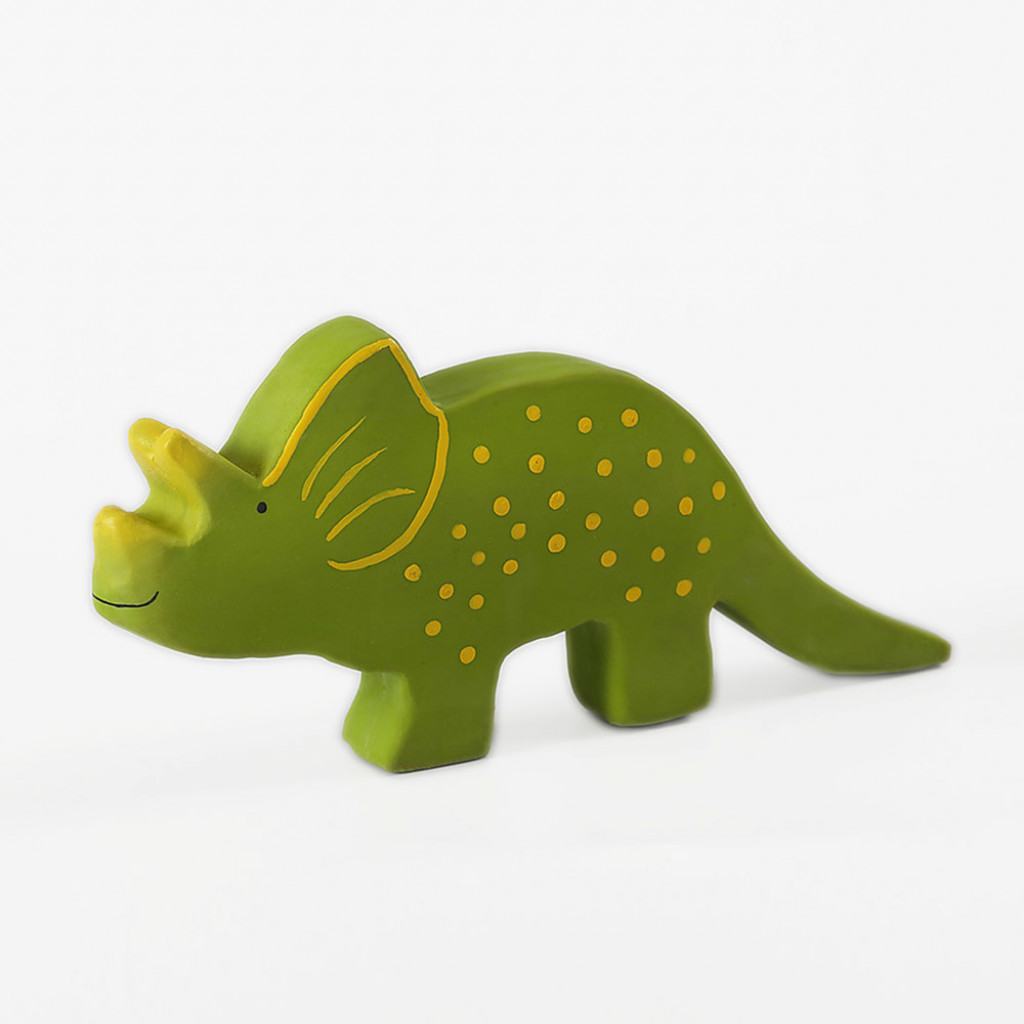 Tikiri Tikiriki Baby, természetes gumiból készült dinoszaurusz, Triceratops trice
