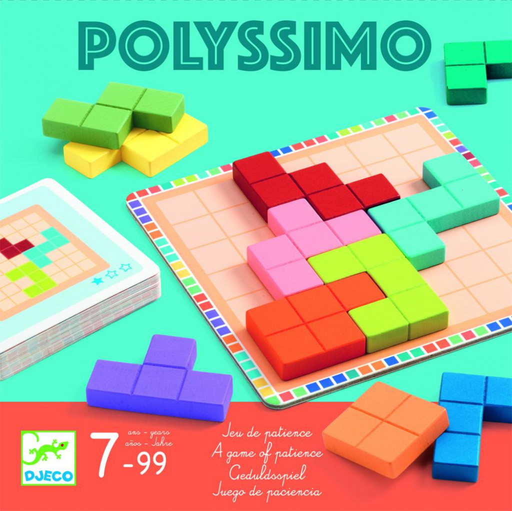 DJECO Logikai játék - Tetris négyzetkirakó - Polyssimo