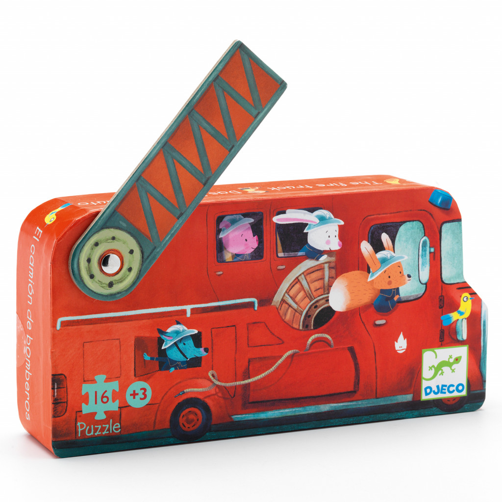 DJECO Mini puzzle - A tűzoltóautó - The fire truck