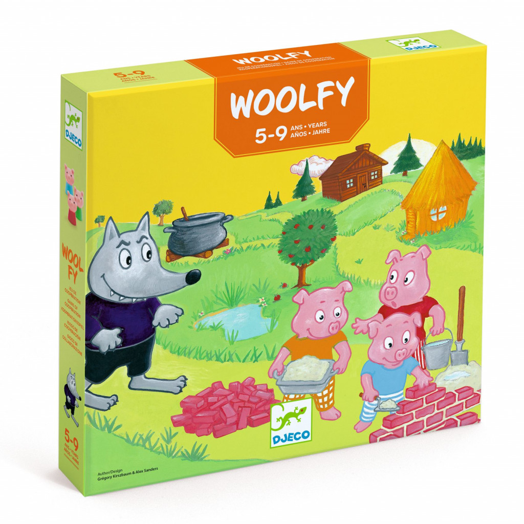 DJECO Társasjáték  - A három kismalac - Woolfy
