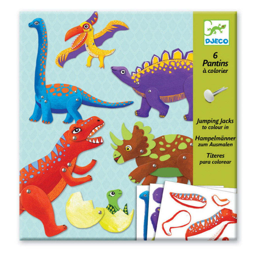 DJECO Kapcsos állatfigura készítés - Dínók - Dinos