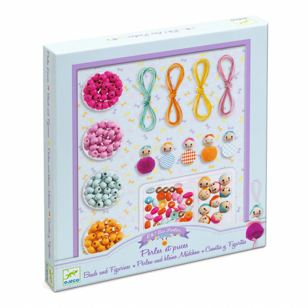 DJECO Gyöngyfűzés - Fagyöngyök és figurák - Beads and figurines