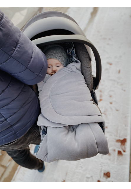 Pólyatakaró / Sleepee Royal, Szürke, lábzsák az autósülésbe