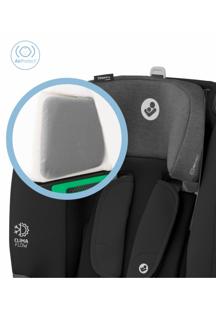 Titan Pro i-Size autósülés Authentic Fekete
