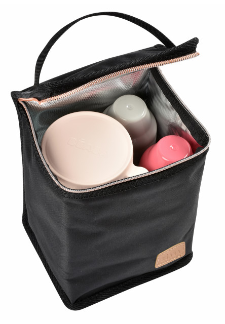 Isothermal hidegen-melegen tartó táska - Fekete/Pink Arany
