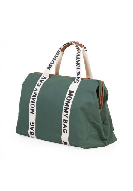 MOMMY BAG ® NURSERY BAG - SIGNATURE - VÁSZON - ZÖLD