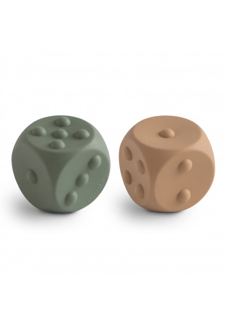 Kocka pop-it mushie gombokkal - cambridge kék/ shifting sands