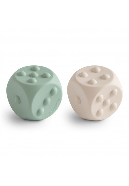 Kocka pop-it mushie gombokkal - cambridge kék/ shifting sands