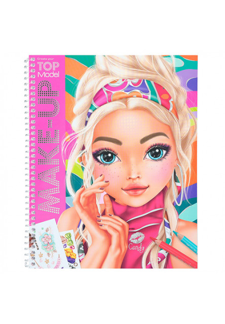 Színező oldal | Create Your Make-up - Candy Top Model