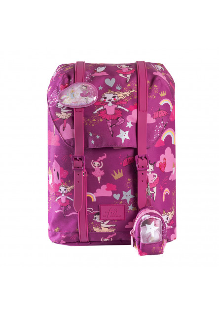 Ergonomikus iskolatáska 22L Ballerina Dark Pink Frii of Norway