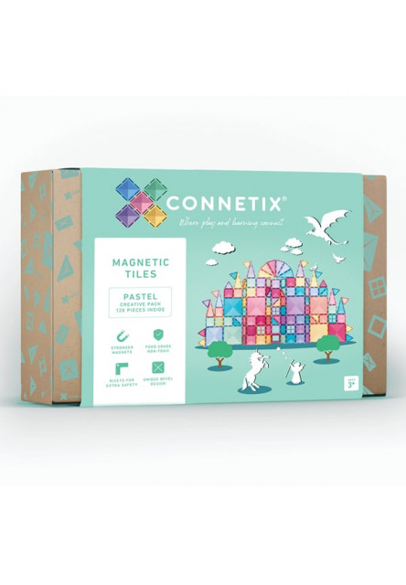 Connetix Mágneses építőjáték - Pastel Creative Pack 120 db Connetix