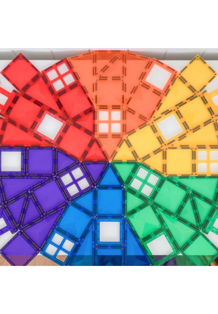 Connetix Mágneses építőjáték - Rainbow Creative Pack 102 db