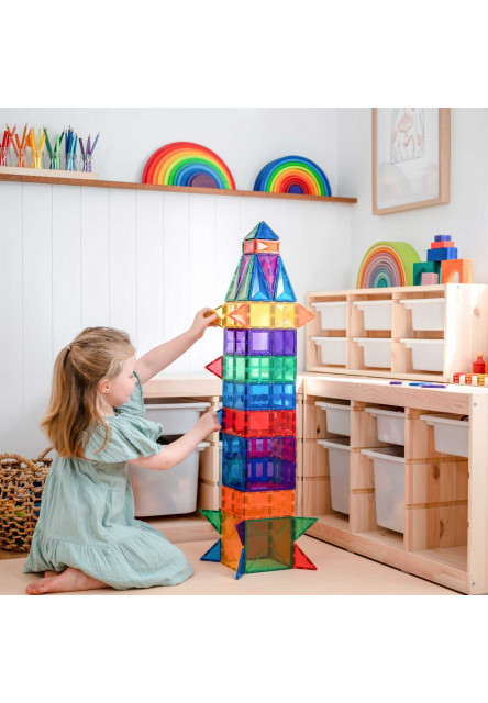 Connetix Mágneses építőjáték - Rainbow Creative Pack 102 db