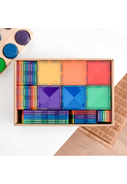 Connetix Mágneses építőjáték - Rainbow Creative Pack 102 db