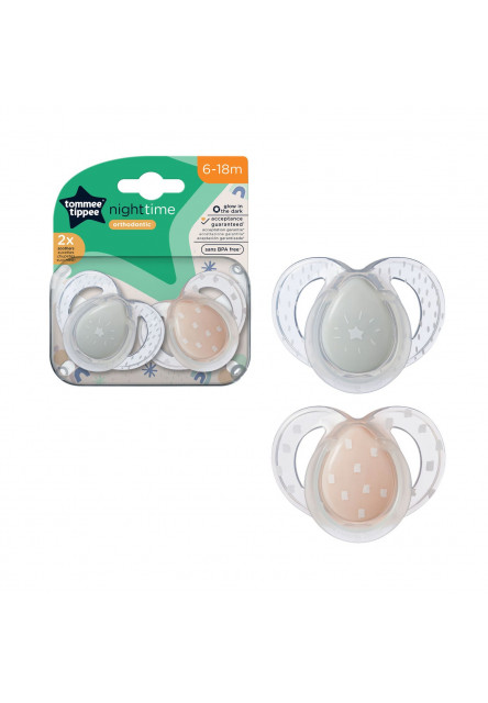Cumi CTN szilikon Night 2db 6-18hó  Tommee Tippee