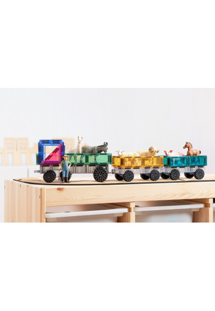 Connetix Mágneses építőjáték - Pastel Transport 50 db