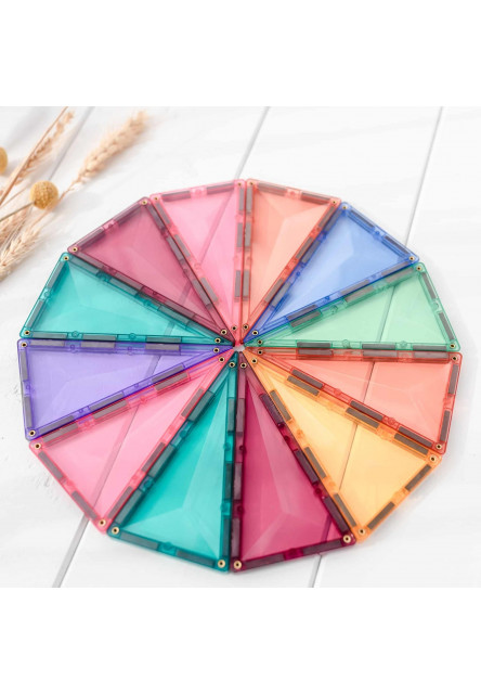 Connetix Mágneses építőjáték - Pastel Geometry Pack 40 db