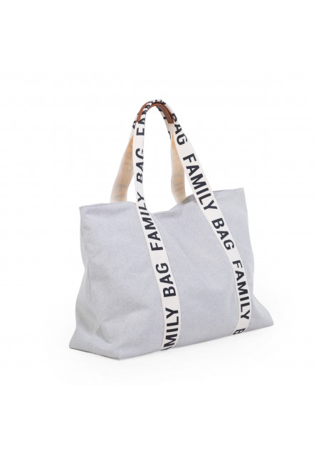 Utazási táska Családi táska vászon Off White