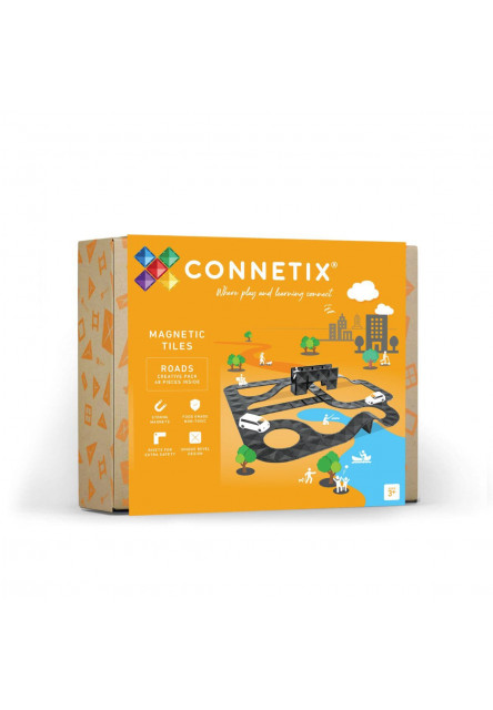 Connetix Mágneses építőjáték - Creative Roads Pack 48 db Connetix