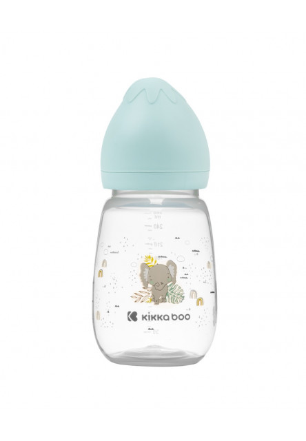 Cumisüveg 260ml 3m+ Savanna menta KikkaBoo