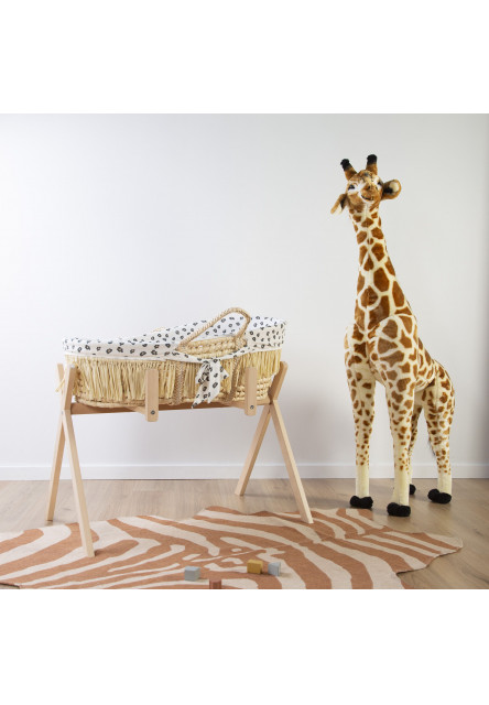 Kitömött Álló Zsiráf - 50x40x135 Cm - Barna/Sárga