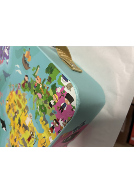 “A világ” Kétoldali kerek puzzle – 208 PCS