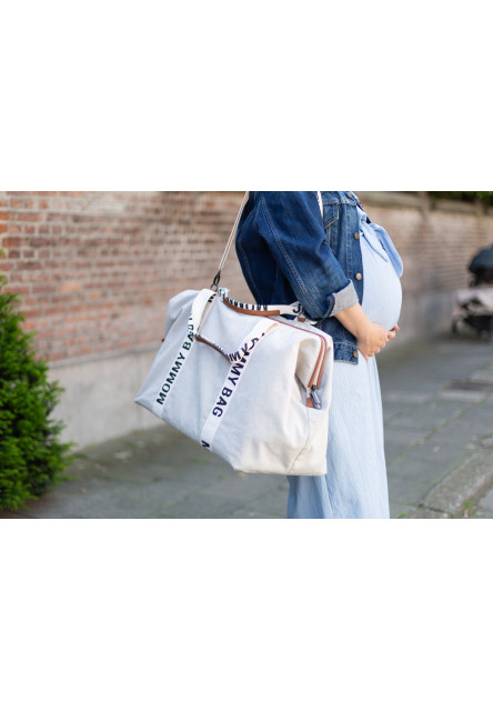 MOMMY BAG ® NURSERY BAG - SIGNATURE - VÁSZON - EKRÜ