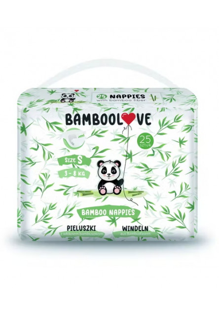 Eldobható pelenkák bambuszméret. S 3-8 kg 25 db