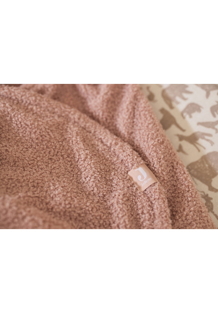 Boucle Bear Wrap Wild Rose