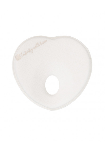 Ergonomikus memóriahab párna Heart Airknit White KikkaBoo