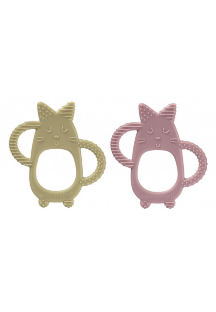 Kitty Teether 3m+ Zöld Lavander 2 db Bebeconfort