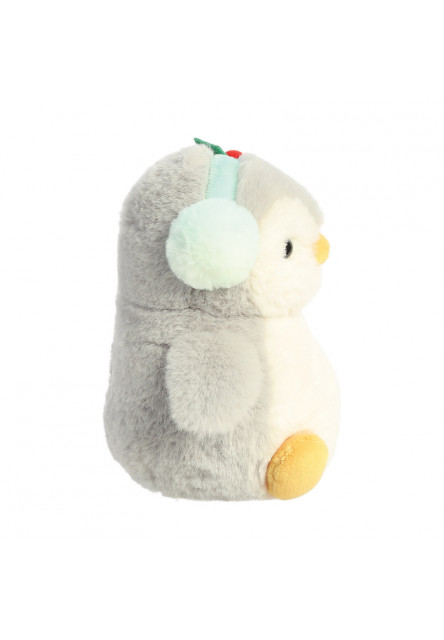 Plüss pingvin - törtfehér karácsony - Pom Pom - 18 cm