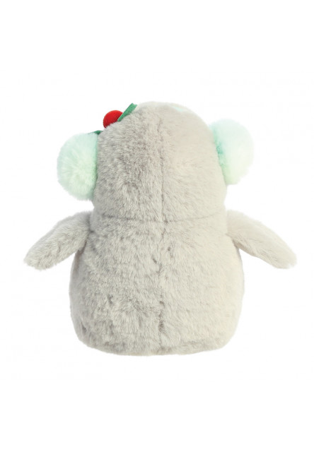 Plüss pingvin - törtfehér karácsony - Pom Pom - 18 cm
