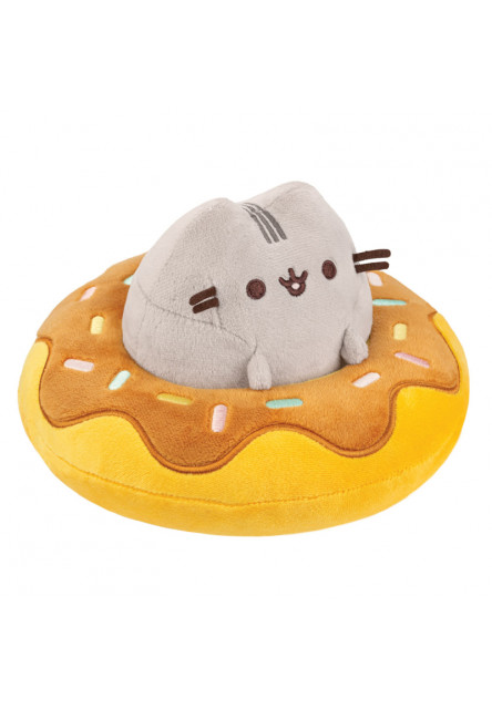 Plüss Pusheen fánkban csokoládéval - Pusheen - 21 cm