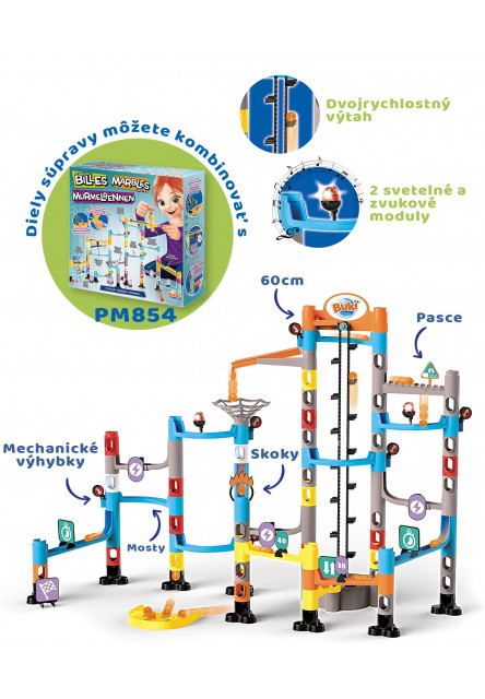 MEGA golyós pálya lifttel