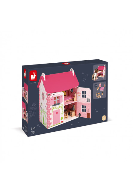 Mademioselle bútorozott babaház új kiadás