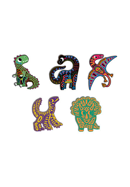 Kivágható képkarcoló dinoszaurusz
