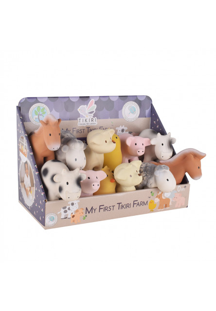 Tikiri Farm - természetes gumiból készült csörgő és rágóka, Lovacska