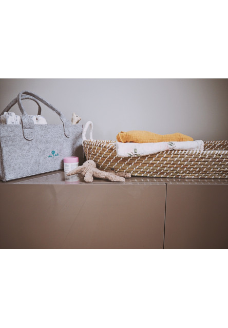 Fonott pelenkázó kosár (matraccal nélkül) – Smart Basket natural